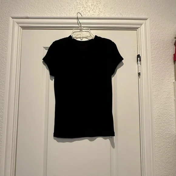A NEW DAY BLACK RIBBED TEE SIZE SMALL - Picture 2 of 4